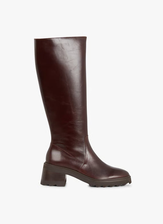 Bobbies Heeled leather boots - Brown – ENORA