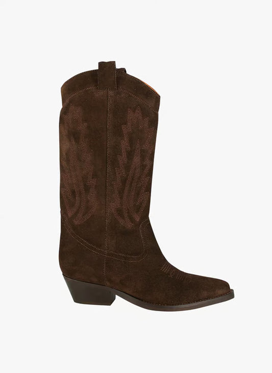 Leather cowboy boots - Brown – DELEA
