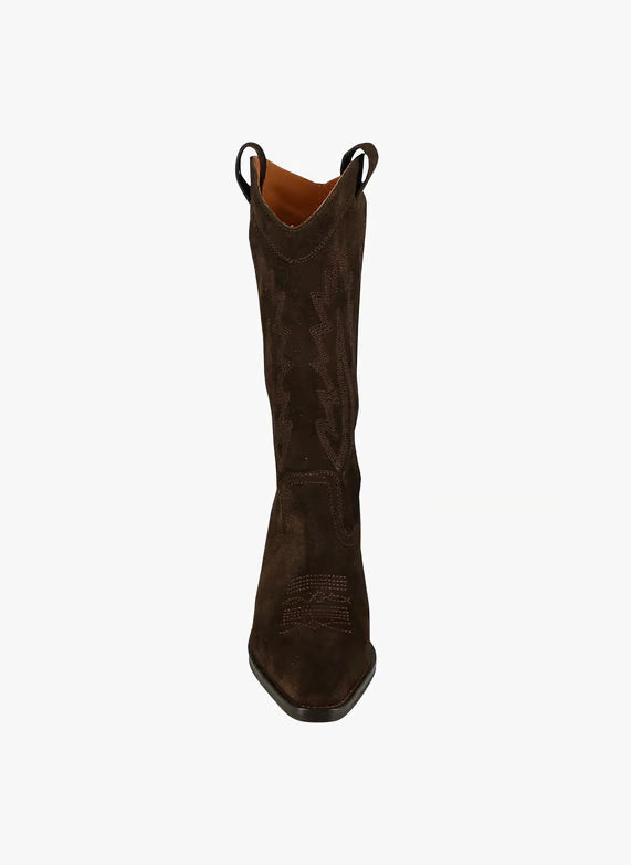 Leather cowboy boots - Brown – DELEA