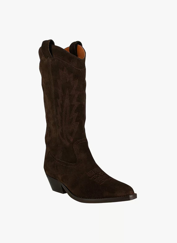 Leather cowboy boots - Brown – DELEA