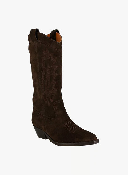 Leather cowboy boots - Brown – DELEA