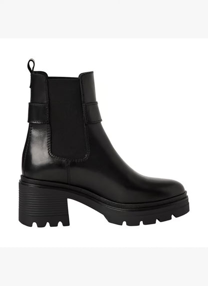 victoria Tamaris leather ankle boots - Black