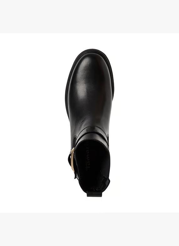 victoria Tamaris leather ankle boots - Black