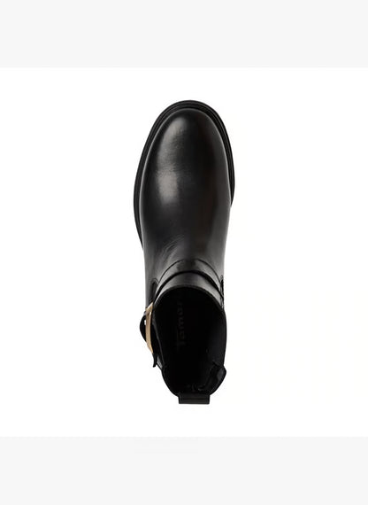 victoria Tamaris leather ankle boots - Black