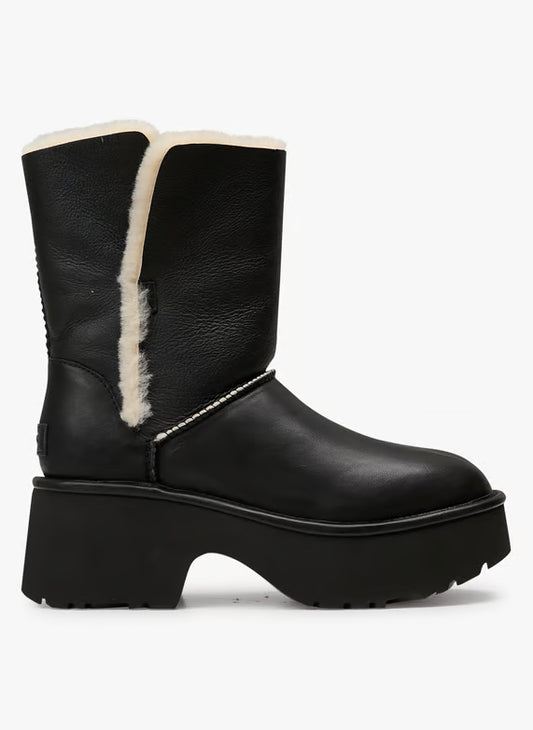 Leather platform boots - Black – ESMEE BOOT