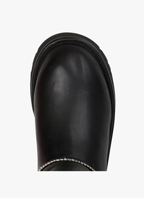 Leather platform boots - Black – ESMEE BOOT