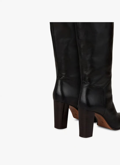 Ary leather boots - Black – HIGH CIRY