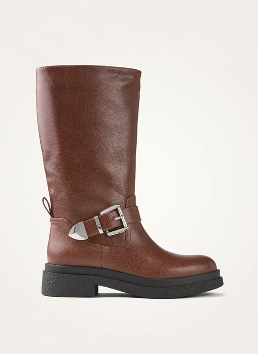 Biker boots - Brown – LOUNA
