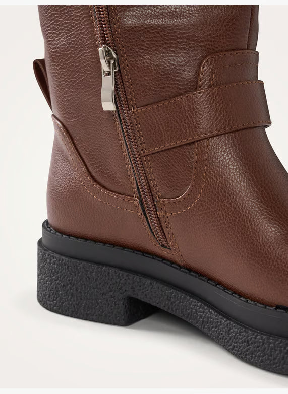 Biker boots - Brown – LOUNA