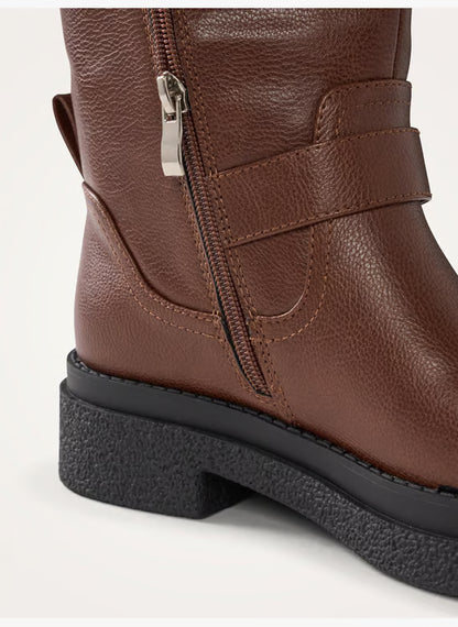 Biker boots - Brown – LOUNA