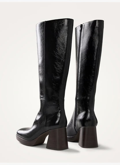 PLATFORM HEEL BOOTS NOIR VANESSA WU - WOMEN | Place des Tendances